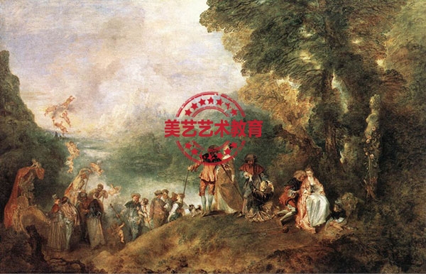 Jean—A ntoine Watteau洛可可风格绘画作品欣赏【油画