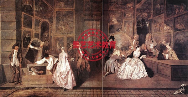 Jean—A ntoine Watteau洛可可风格绘画作品欣赏【油画