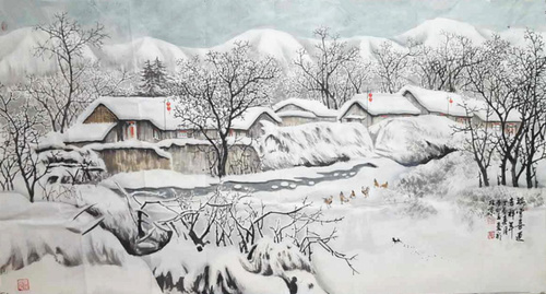 李怀玉的冰雪山水艺术赏析